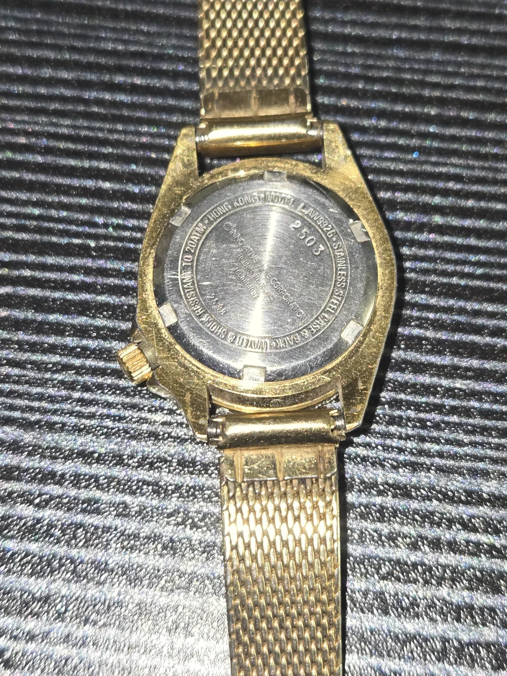 Womans Innovative Time Gold And Black Watch